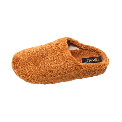Faux Fur Cozy Women Slippers – Camel