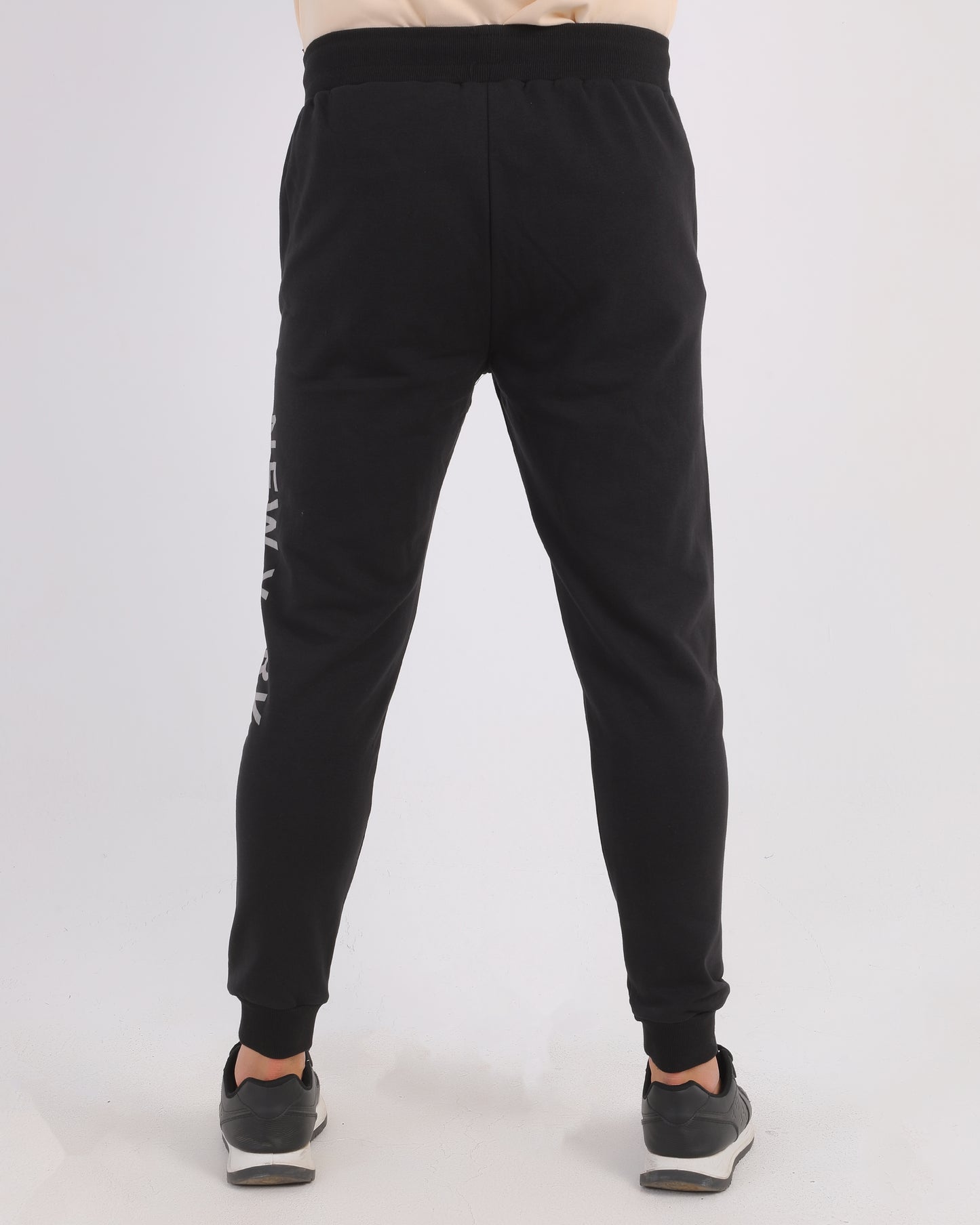 Melton Summer Printed SweatPants - Black