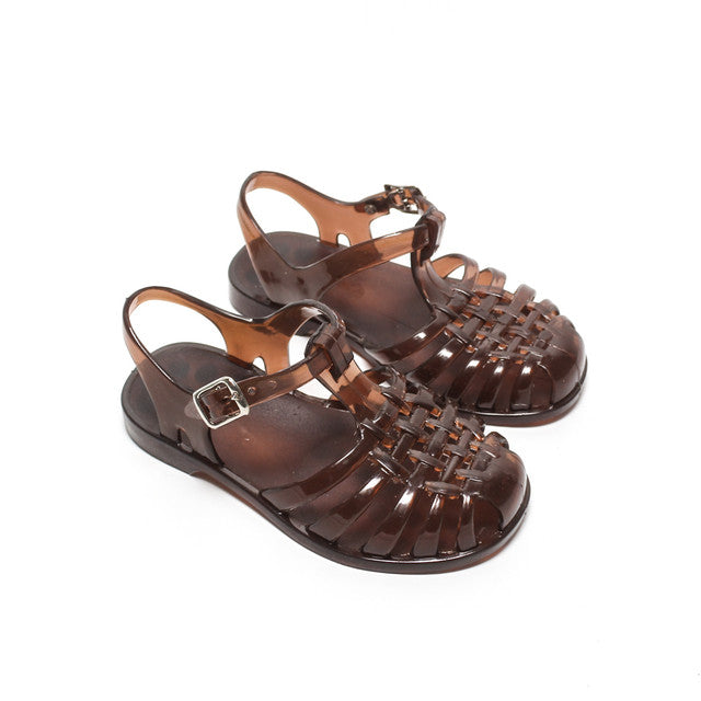 Jelly Fisherman Sandals - Brown