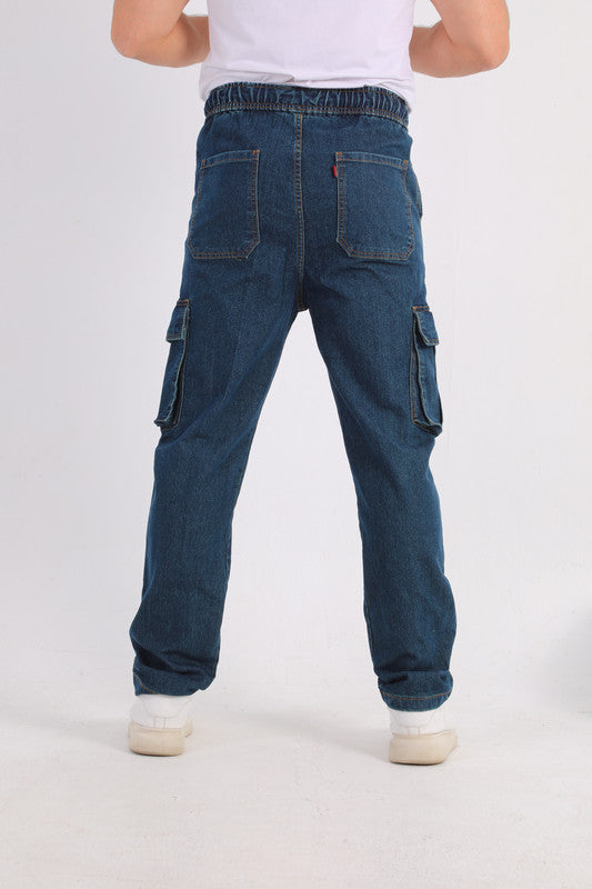 Dark Blue Cargo Denim