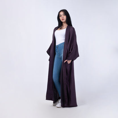 Elegant Long Solid Kimono