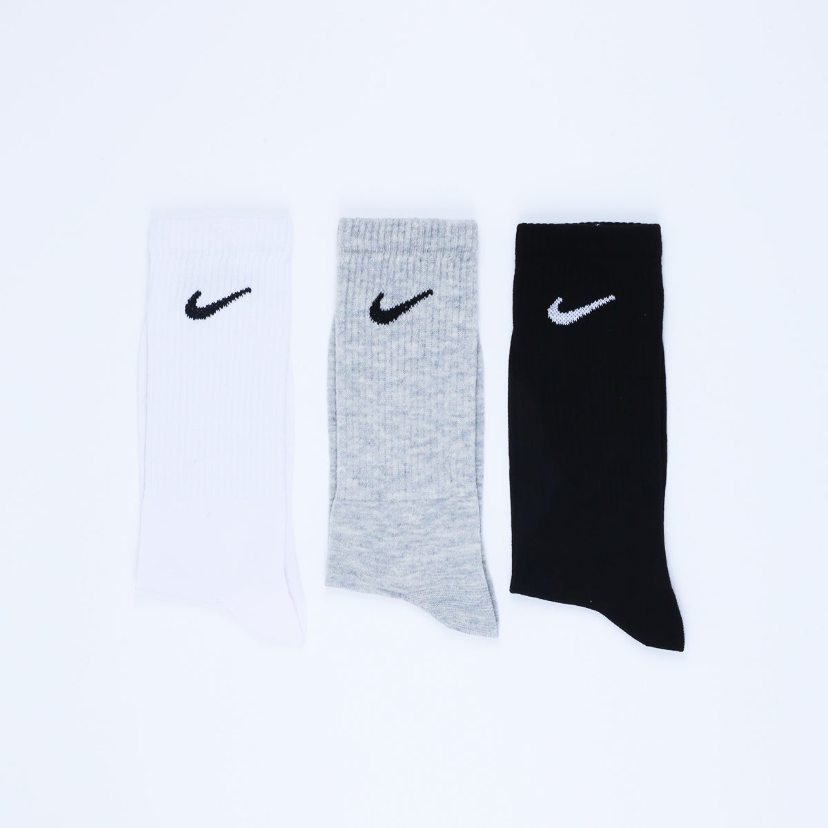 Cotton Basic Crew Socks - Pack Of 3