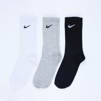 Cotton Basic Crew Socks - Pack Of 3