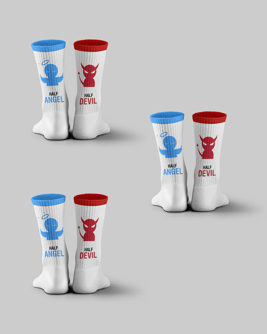 Set 3 of Angel & Devil