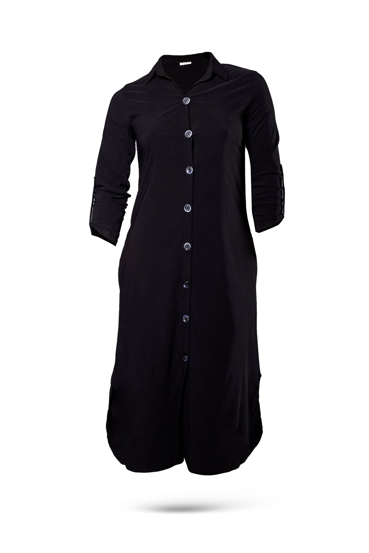 Bengaline Lite Solid Button-Down Maternity & Nursing Dress