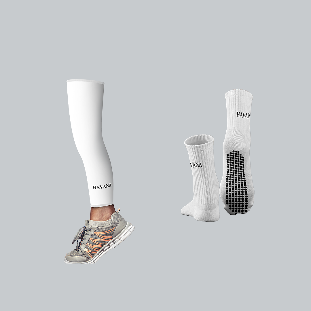 Cotton Grip Socks Pack of 2 - White