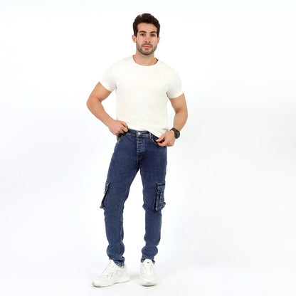 Blue Cargo Jeans