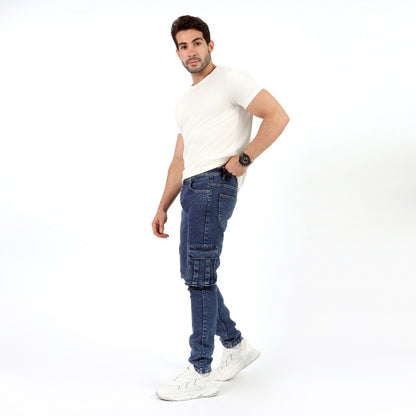 Blue Cargo Jeans