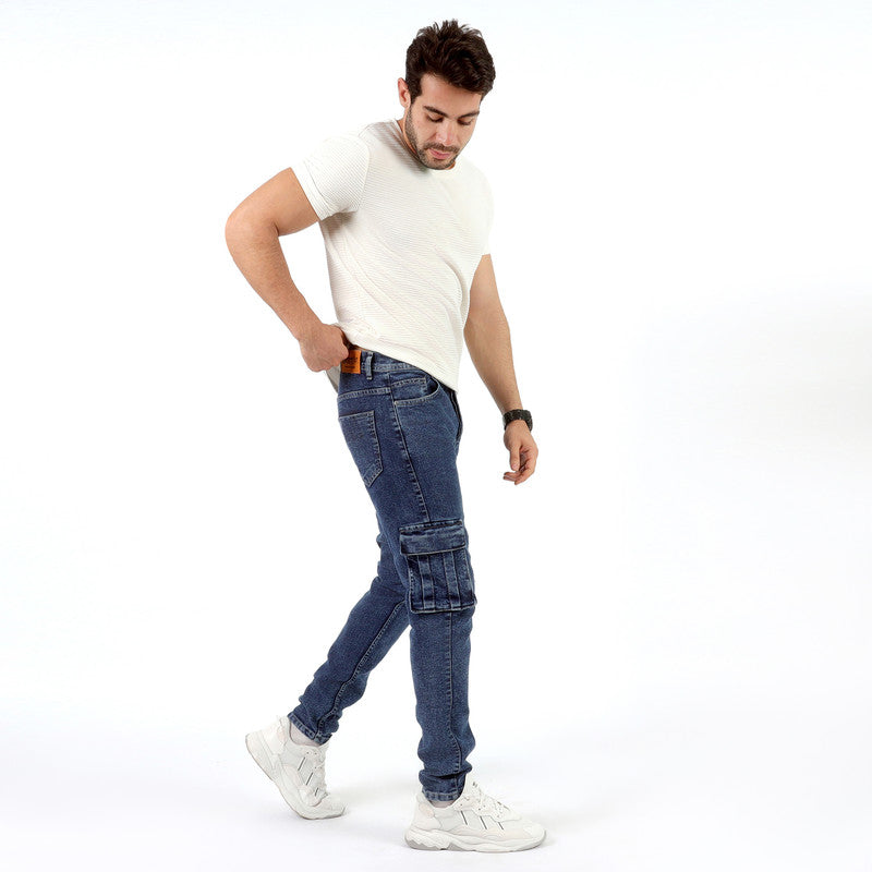 Blue Cargo Jeans