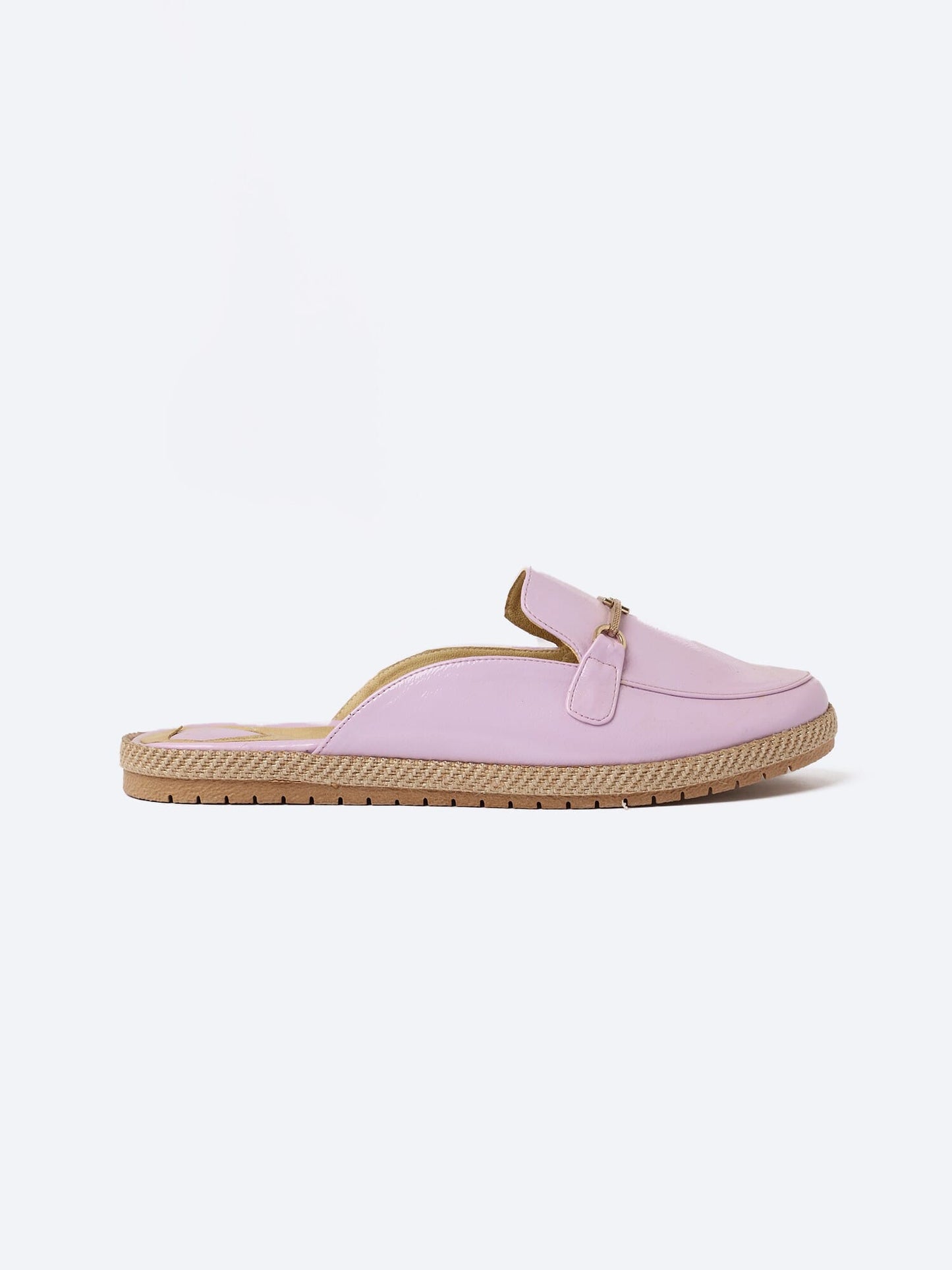 Leather Verneh Flat Slipper Round Design With Accessories