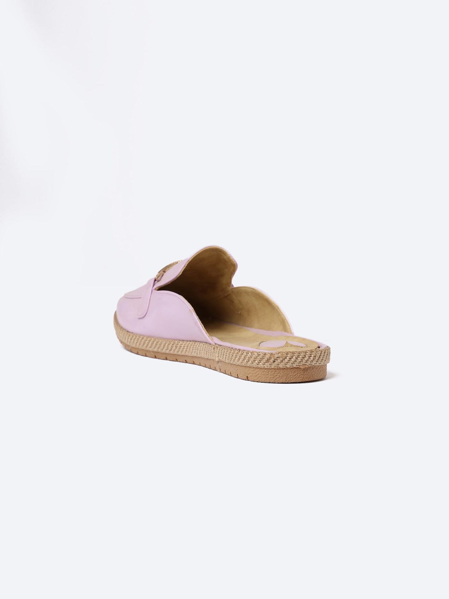 Leather Verneh Flat Slipper Round Design With Accessories