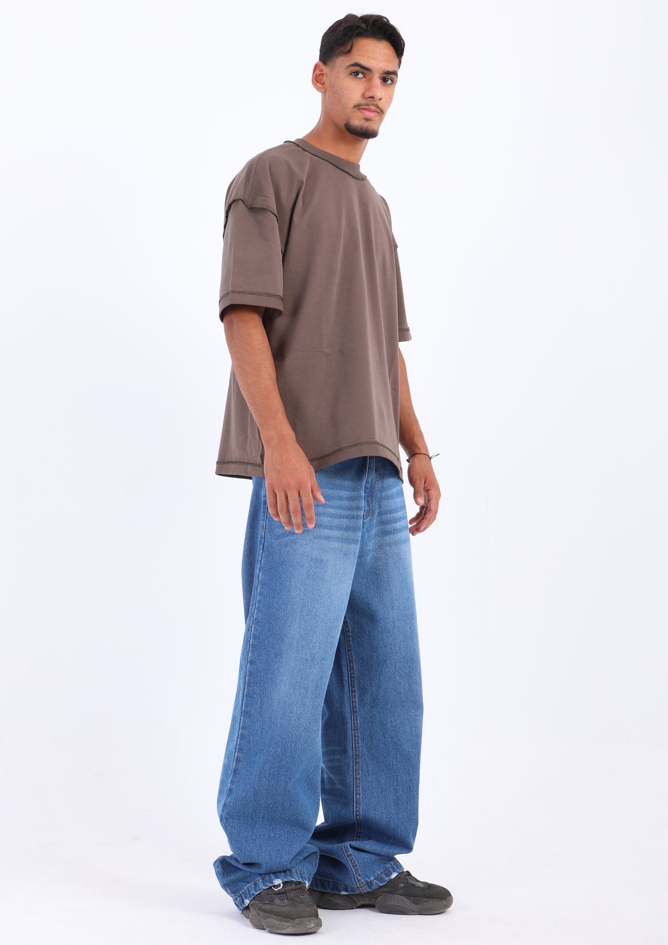Wide Leg Jeans - Blue