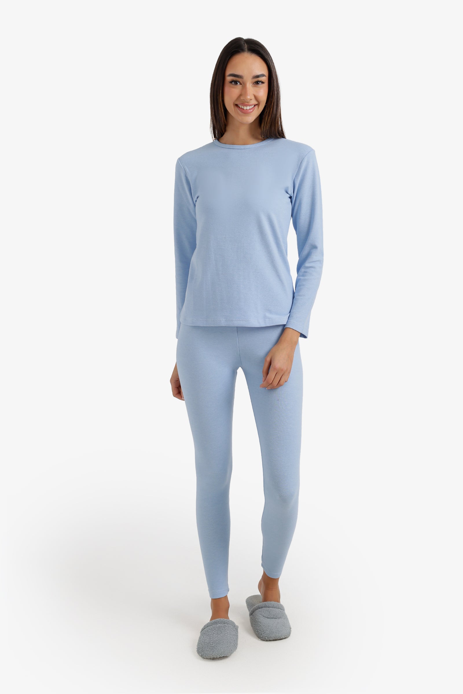 Long Sleeve Thermal Set - Light Blue