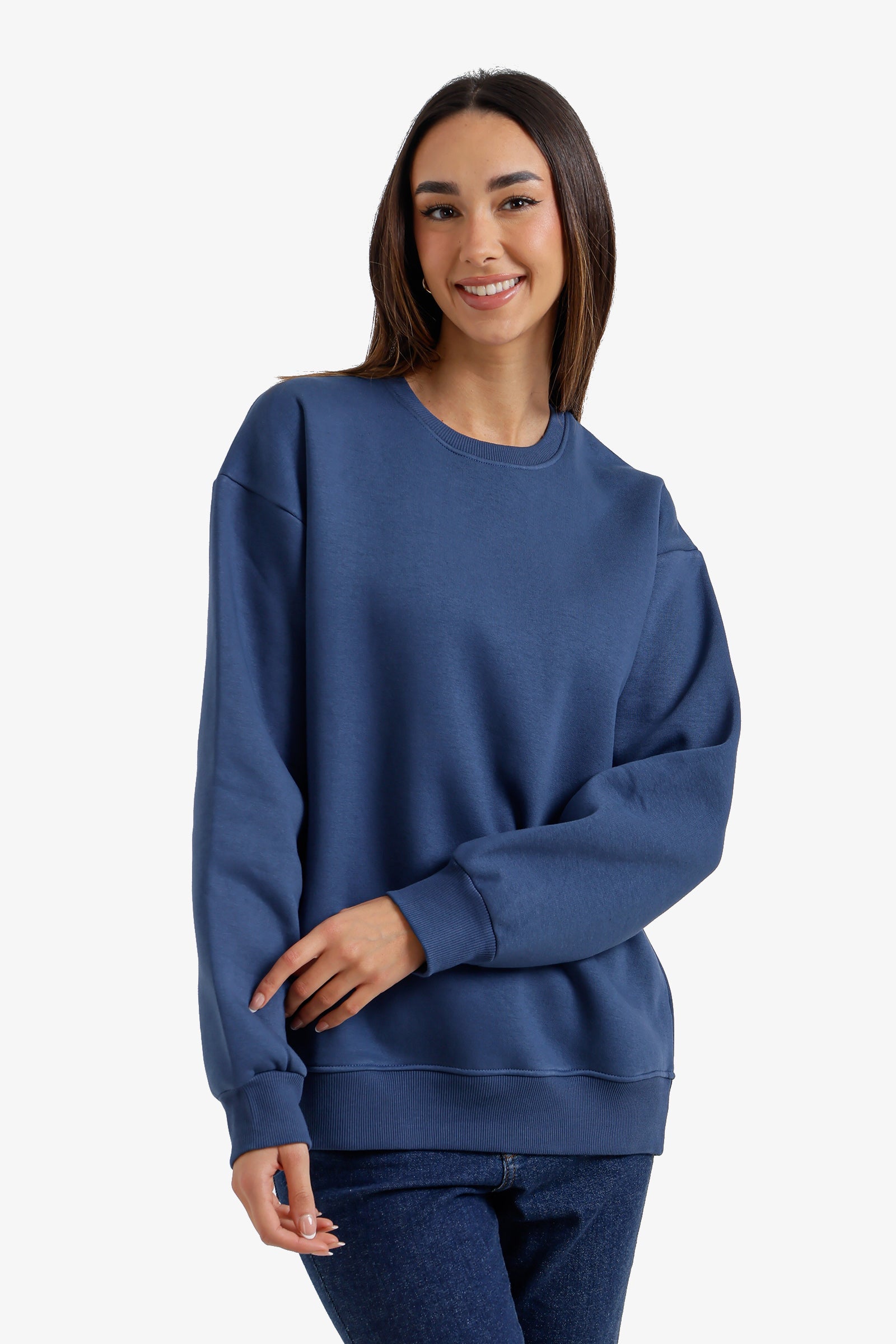 Relaxed Lounge Sweatshirt - Navy