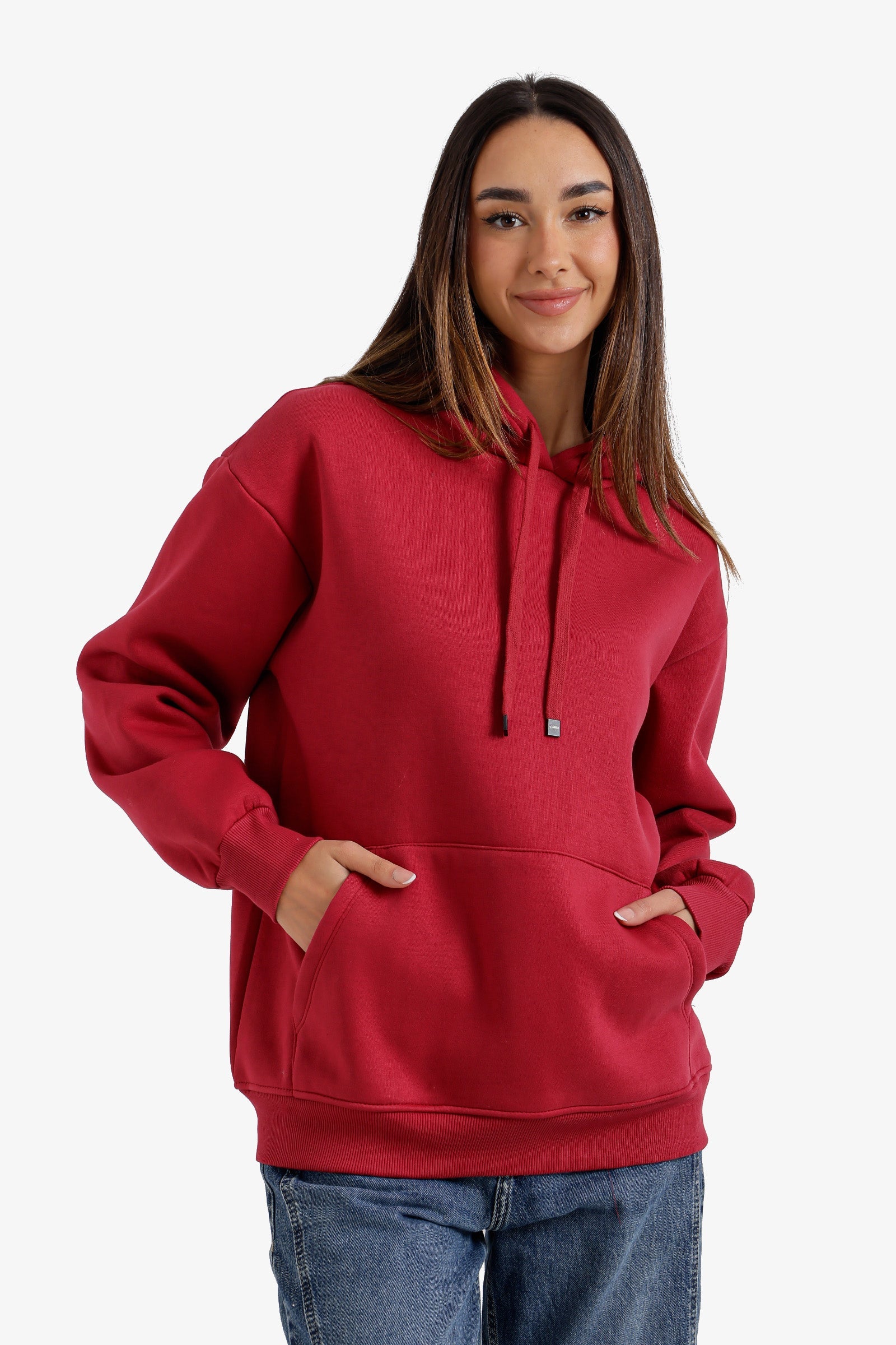 Basic Lounge Hoodie - Light Burgundy
