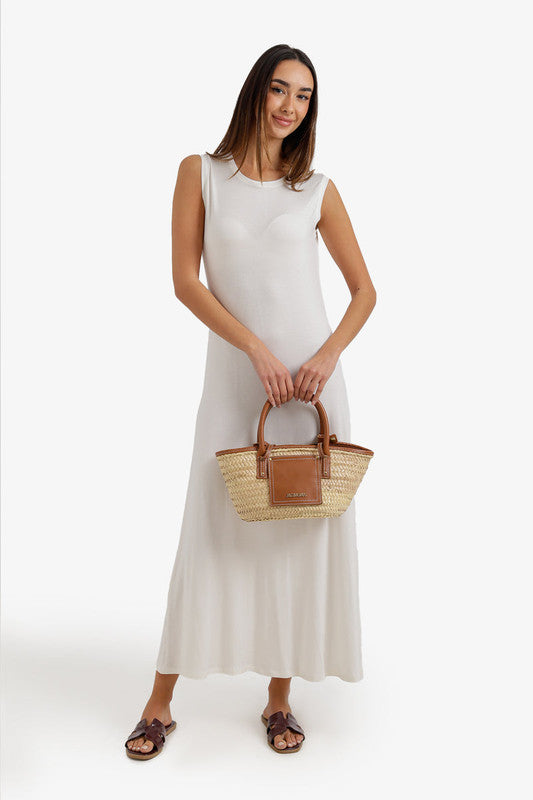 Sleeveless Maxi Dress – Off White
