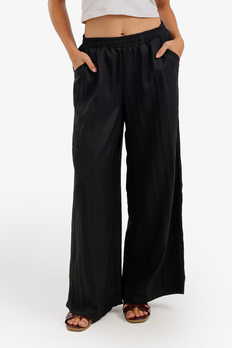 Textured Beach Pants - Black