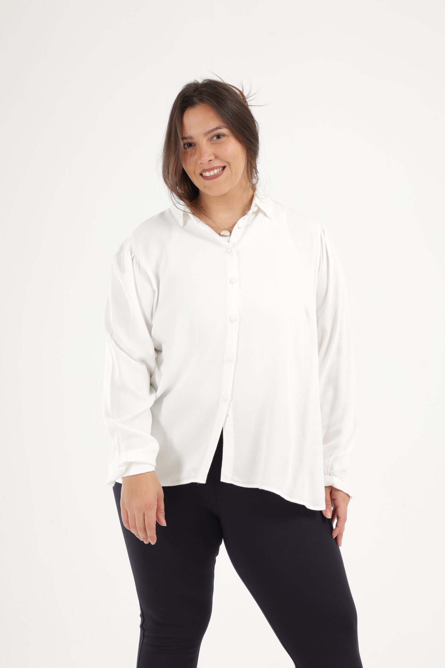 Long Puffy Sleeves Blouse