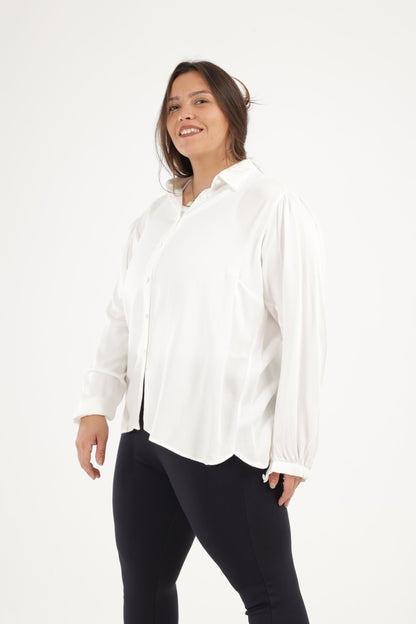 Long Puffy Sleeves Blouse