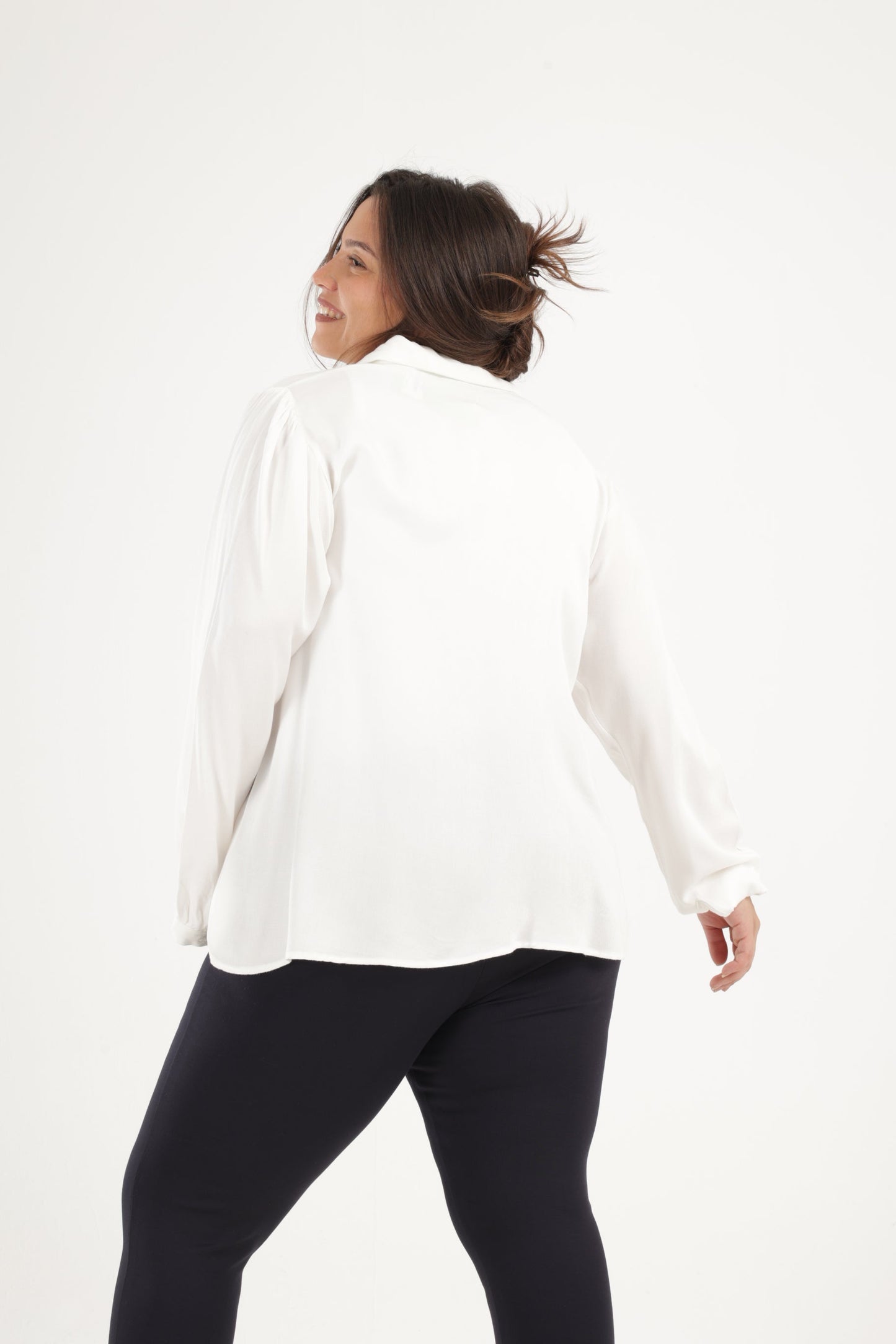 Long Puffy Sleeves Blouse