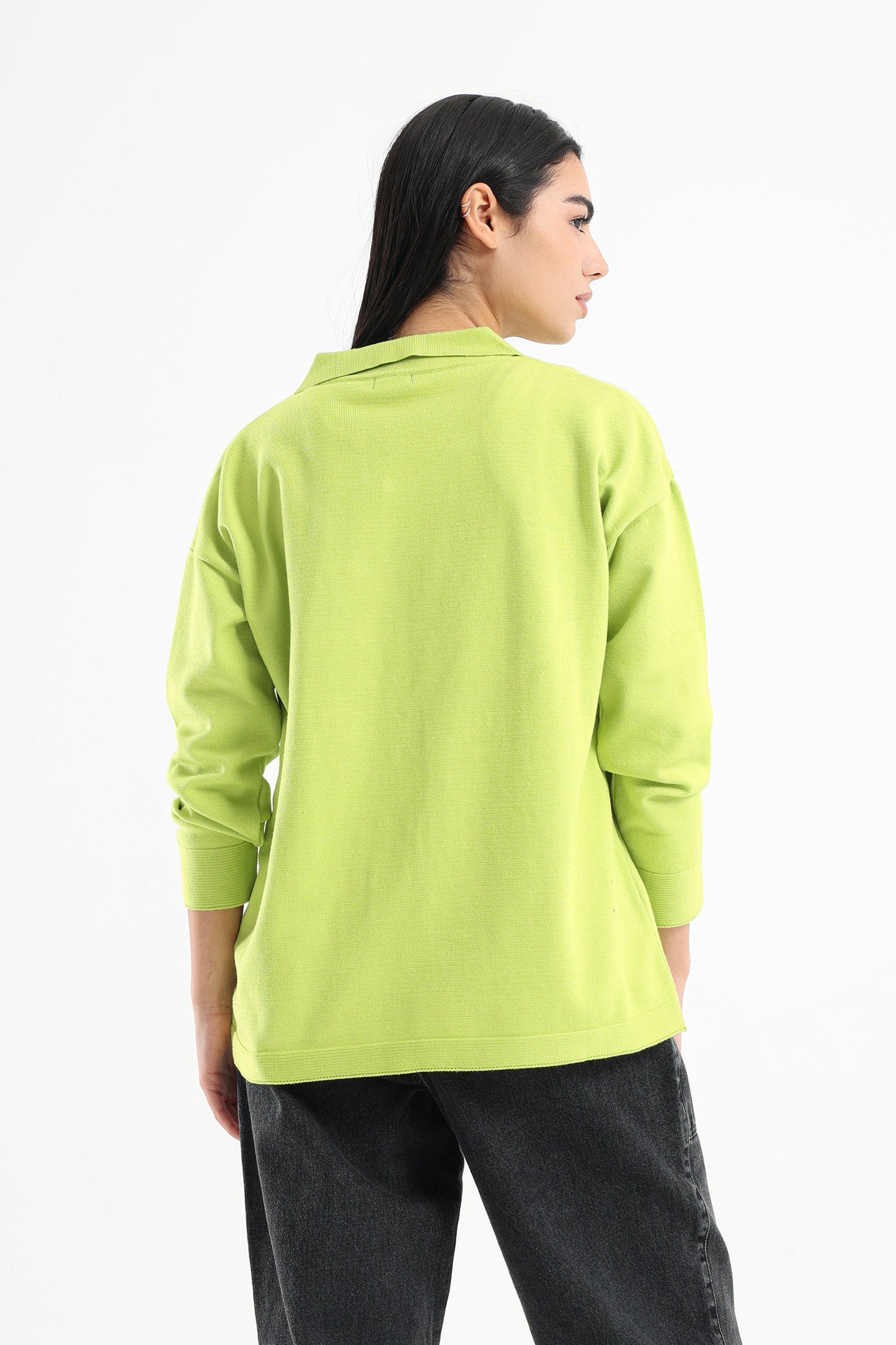 Collared Long Sleeves Pullover