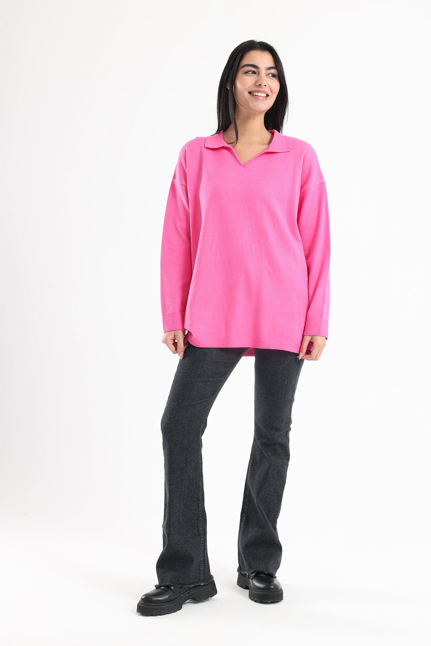 Collared Long Sleeves Pullover