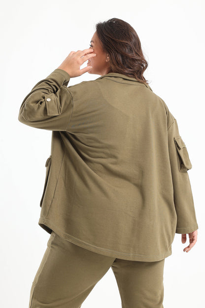 Lounge Shirt with Baggy Pockets