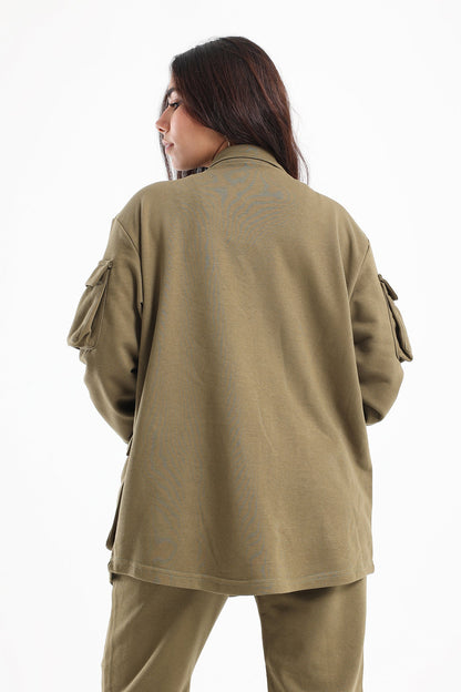 Lounge Shirt with Baggy Pockets