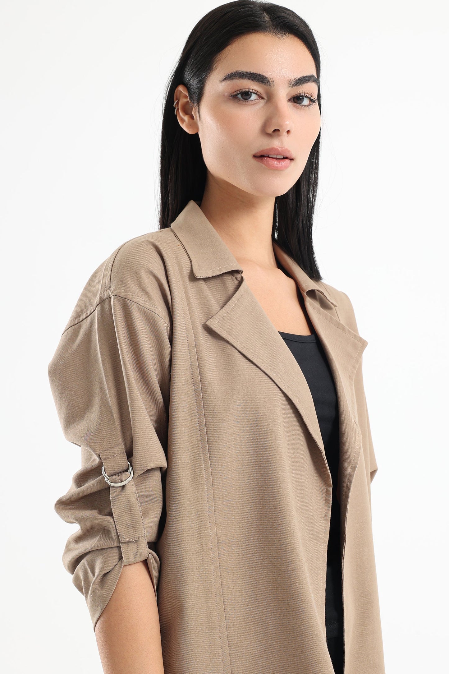 Lightweight Long Sleeves Jacket - Coffee