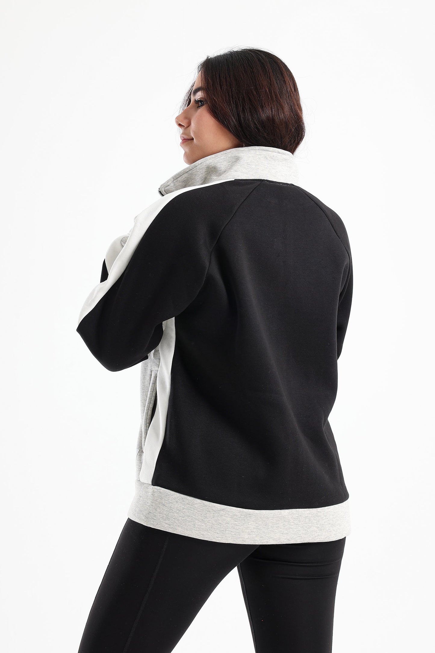 Color Block Sweat Jacket