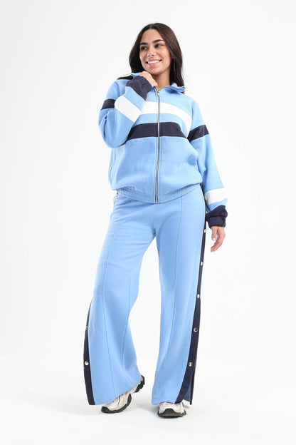 Side Buttons Lounge Pants