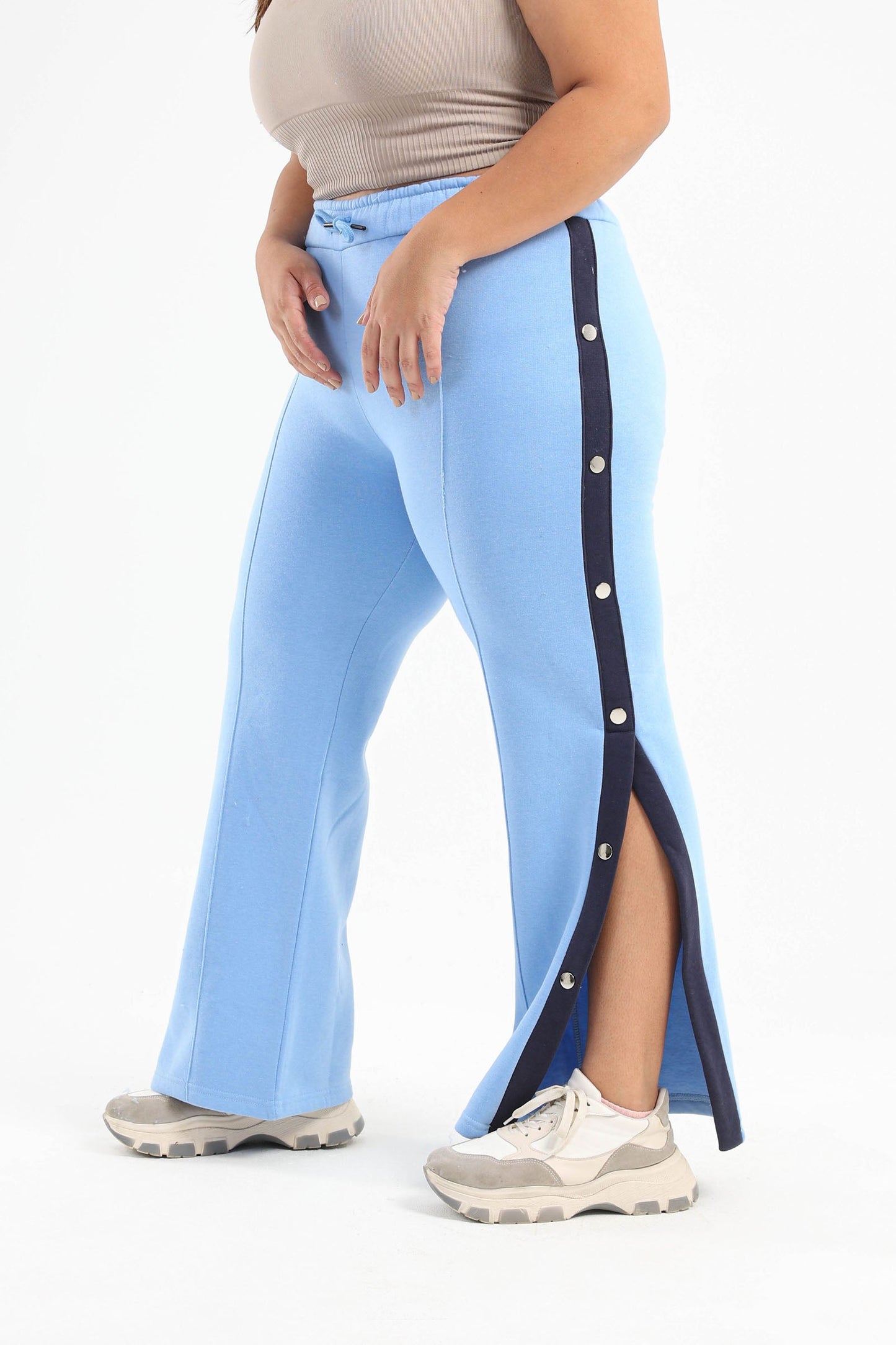 Side Buttons Lounge Pants