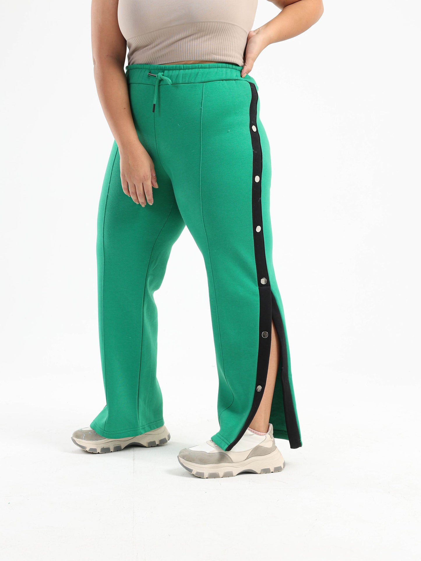 Side Buttons Lounge Pants