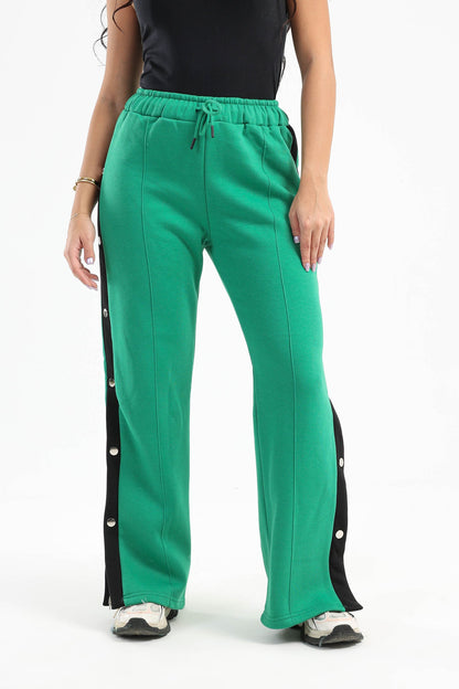 Side Buttons Lounge Pants