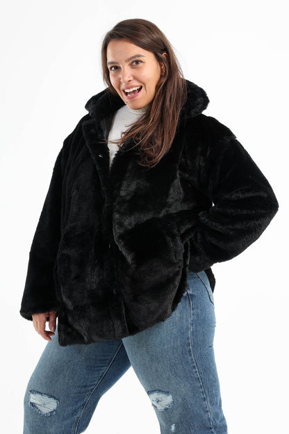 Fur Jacket with Full Placket