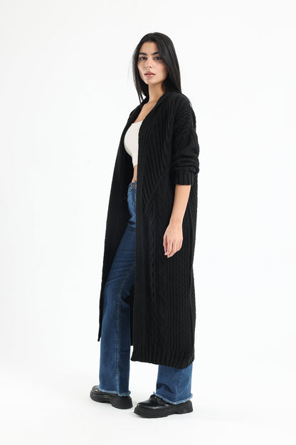 Ribbed Long Sleeves Cardigan