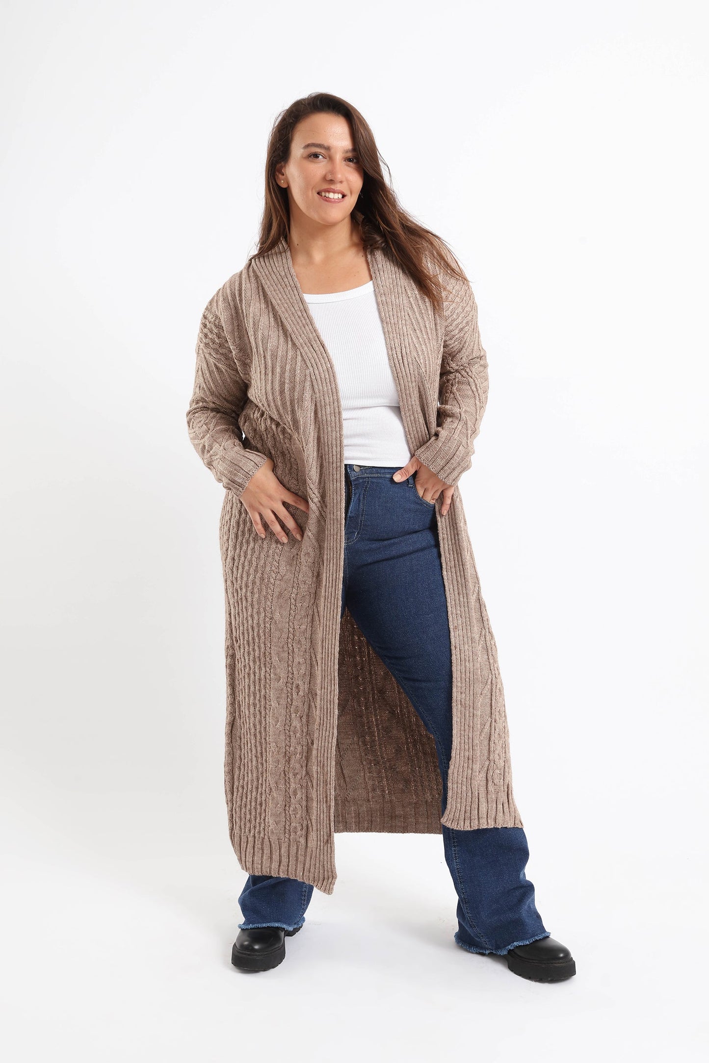 Ribbed Long Sleeves Cardigan