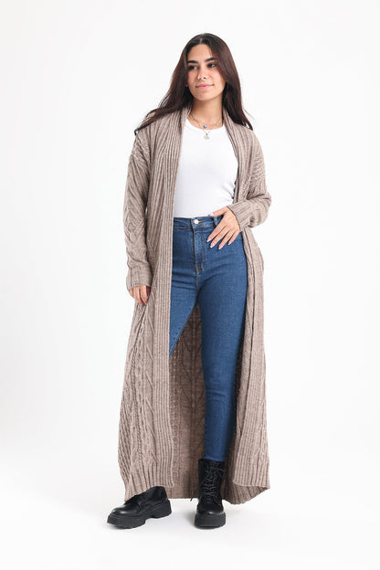 Ribbed Long Sleeves Cardigan