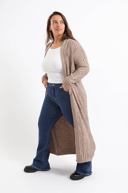 Ribbed Long Sleeves Cardigan