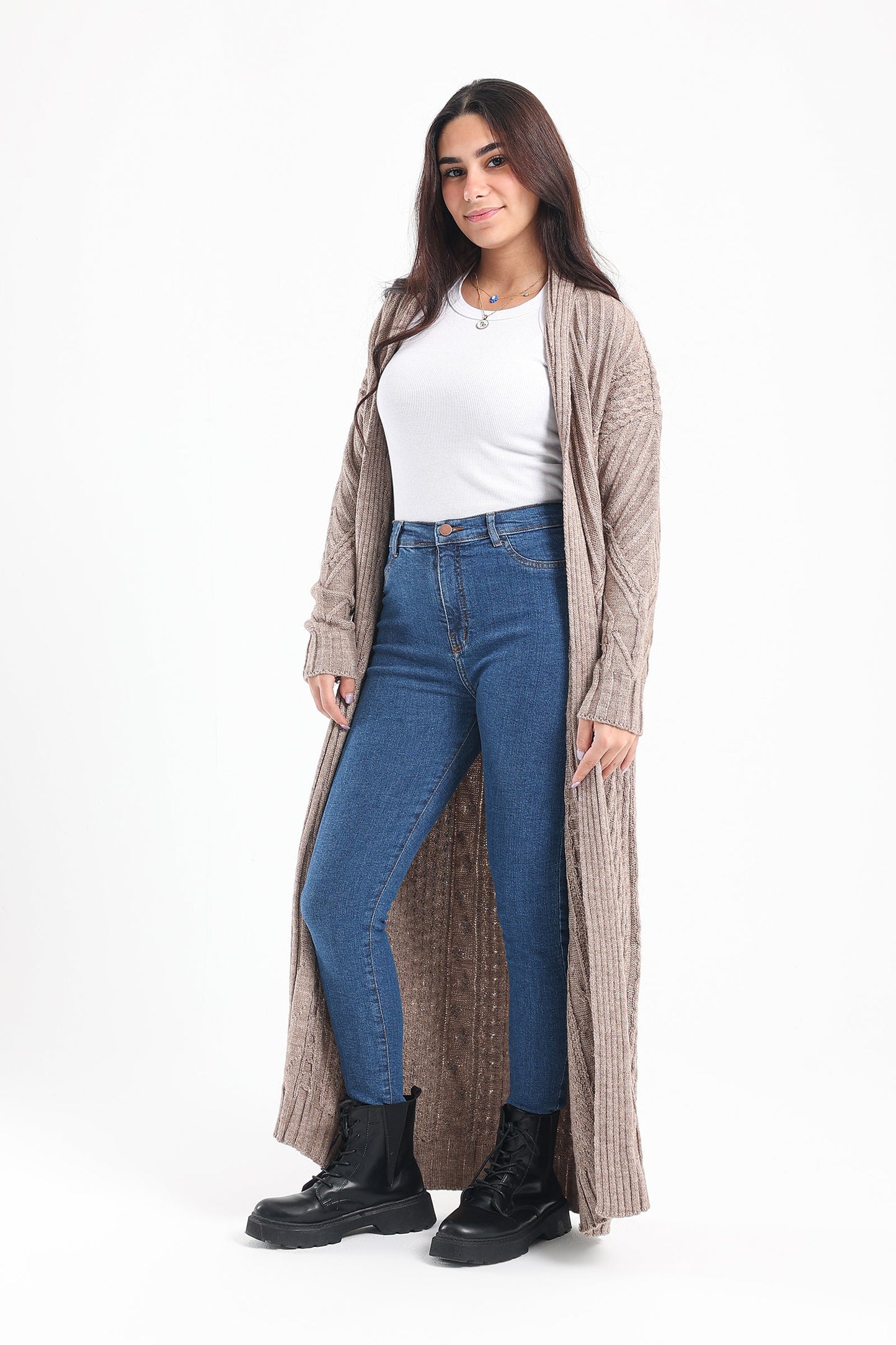 Ribbed Long Sleeves Cardigan