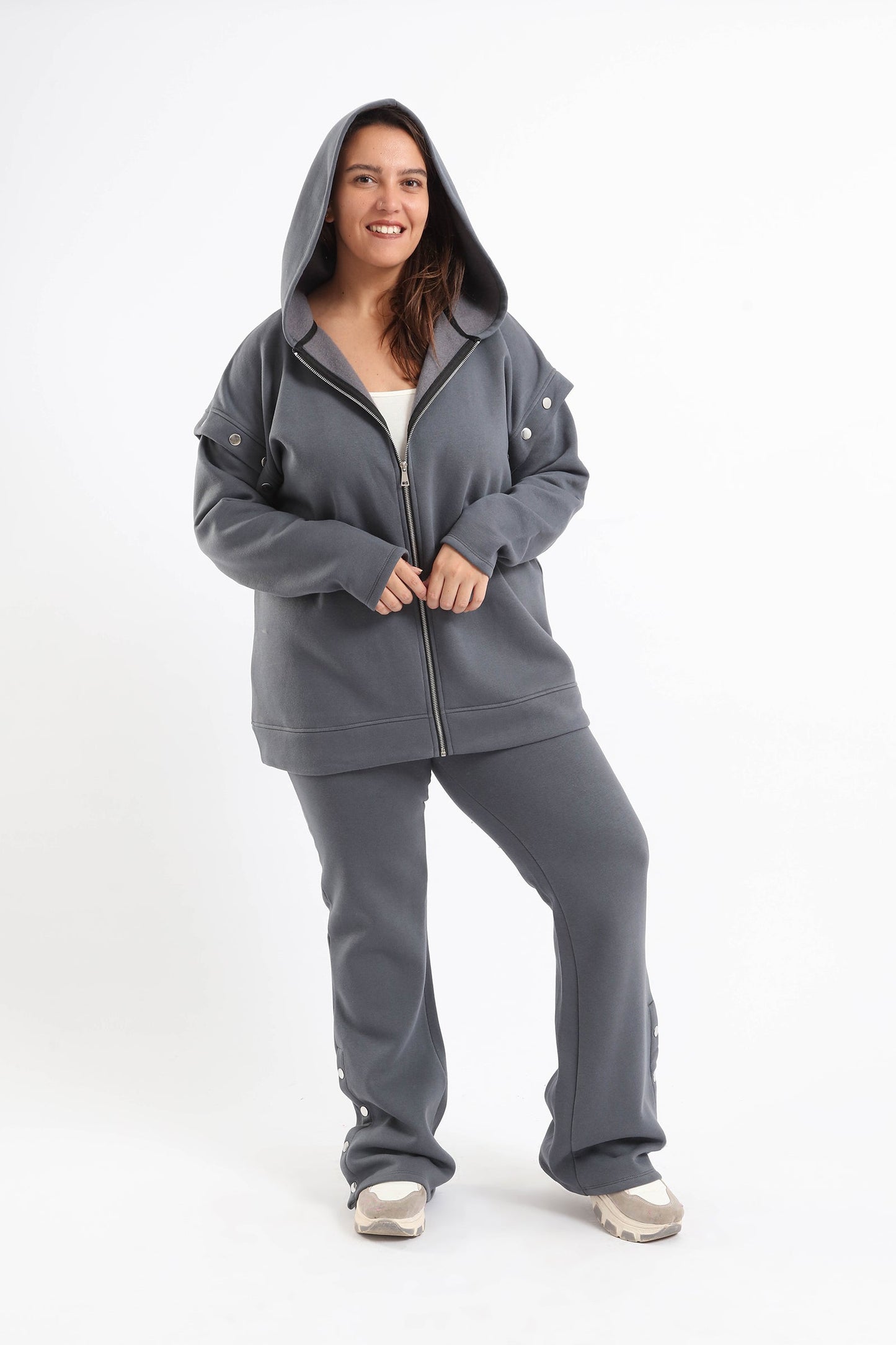 Detachable Sleeves Loungewear Set