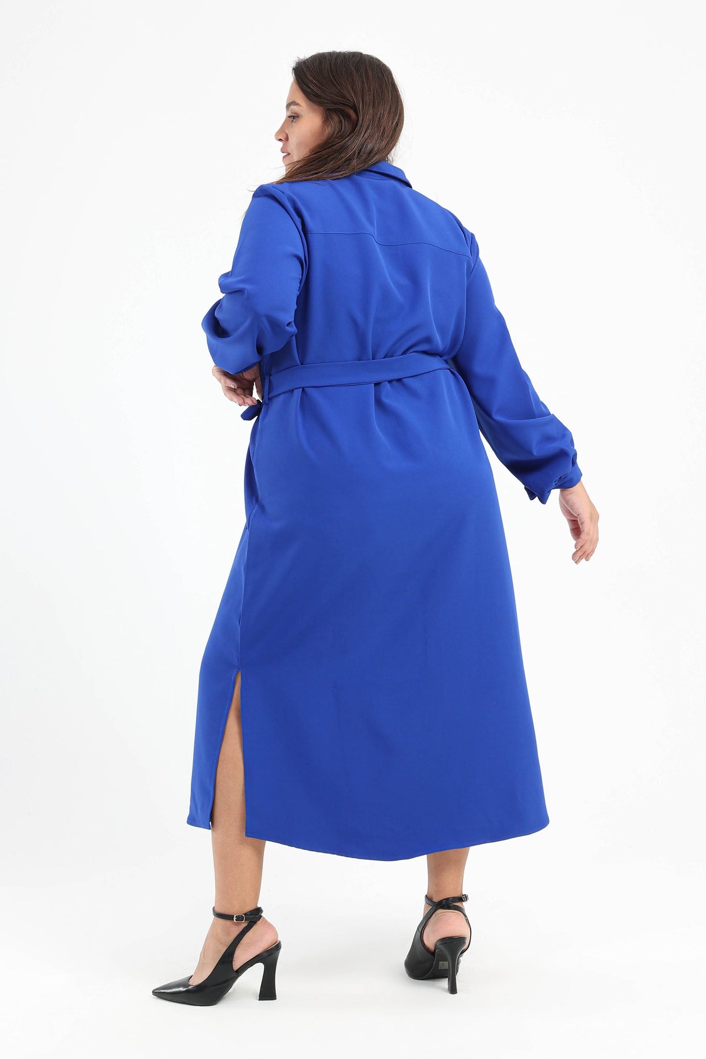 Long Sleeves Midi Shirt Dress