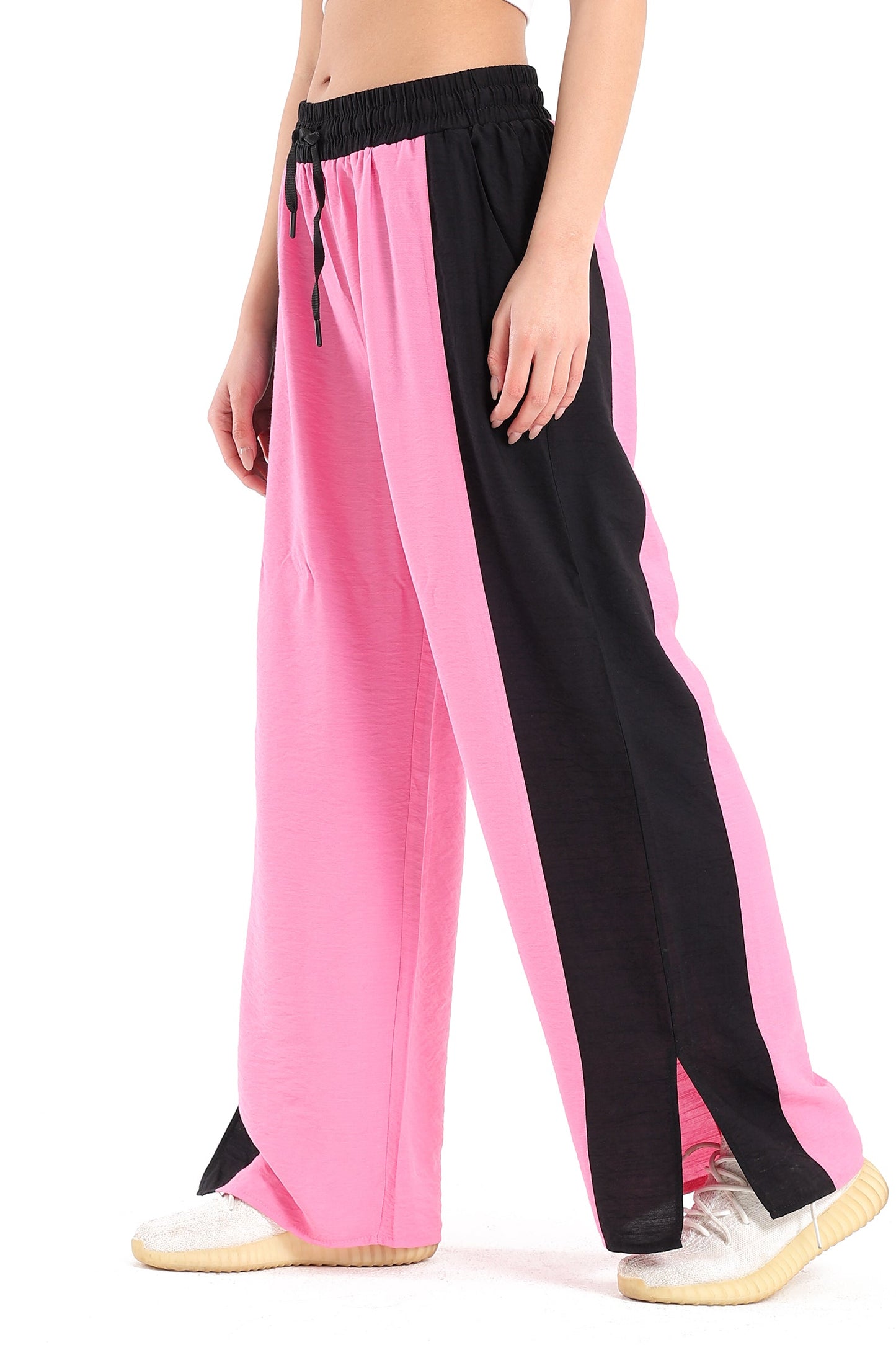 Color Block Pants with Slits