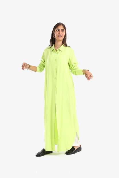 Shirt Dress with Round Hem