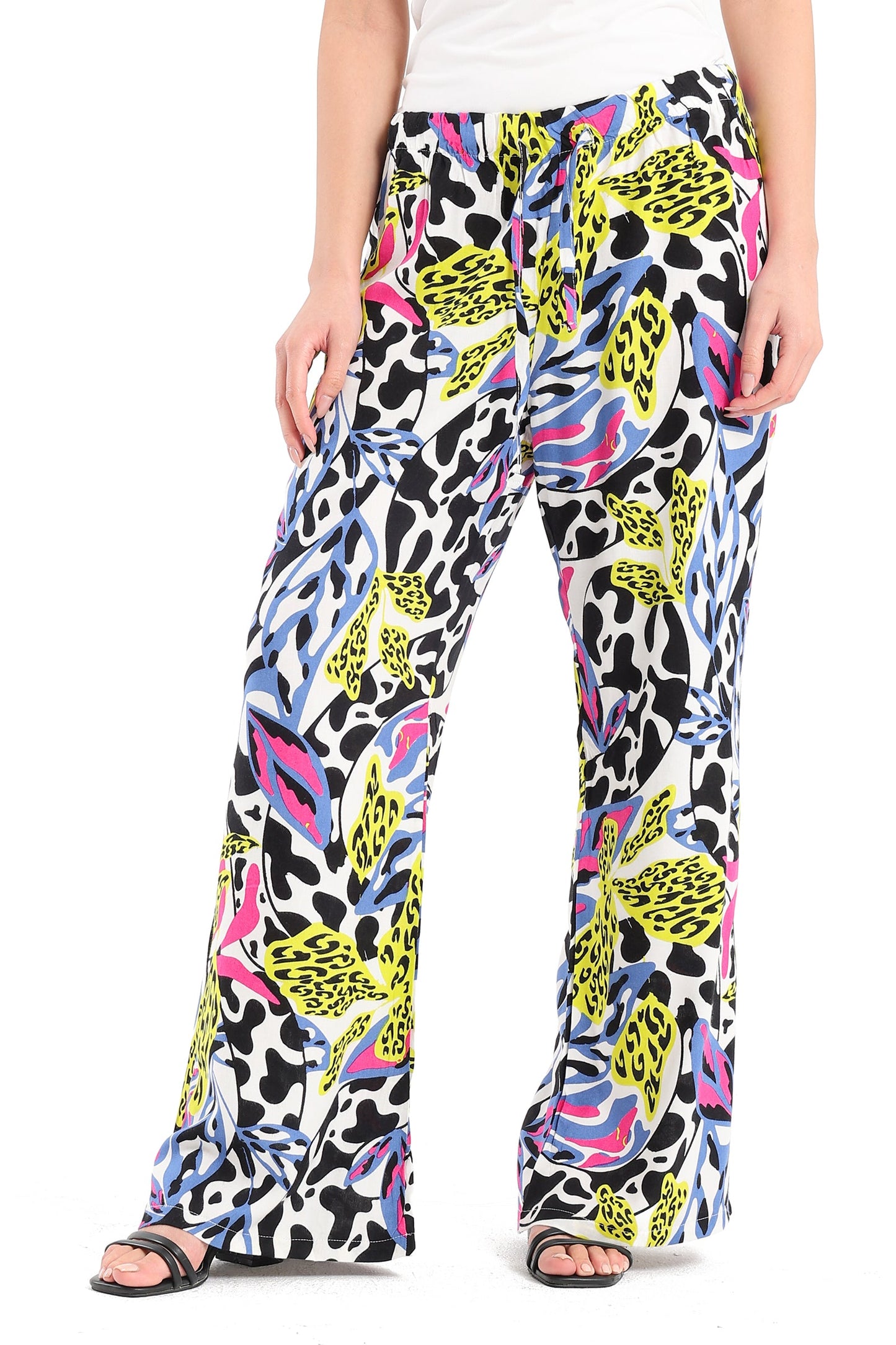 Printed Pants with Drawstring