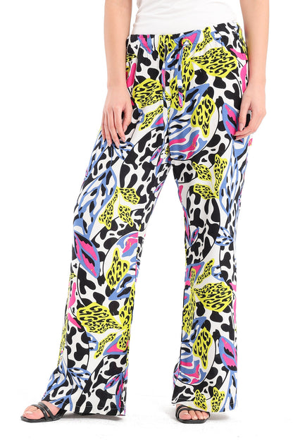 Printed Pants with Drawstring