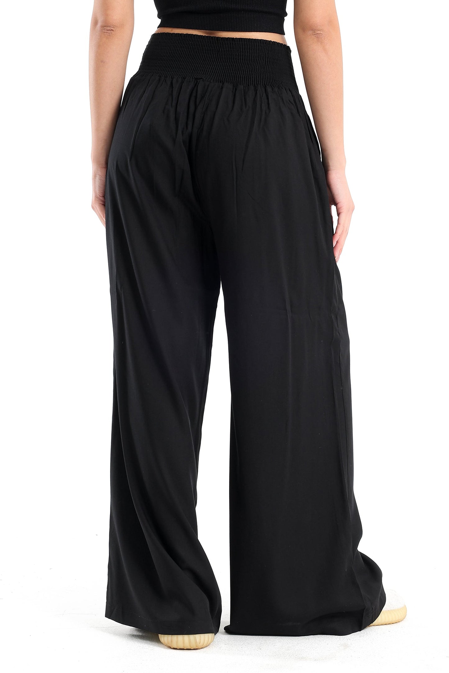 High Elastic Waistband Pants