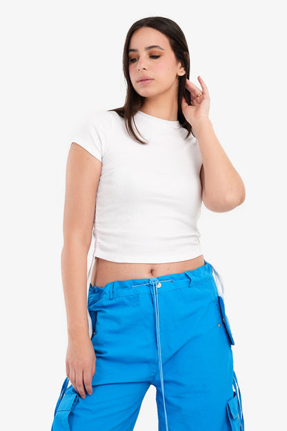 Crop Top with Drawstring