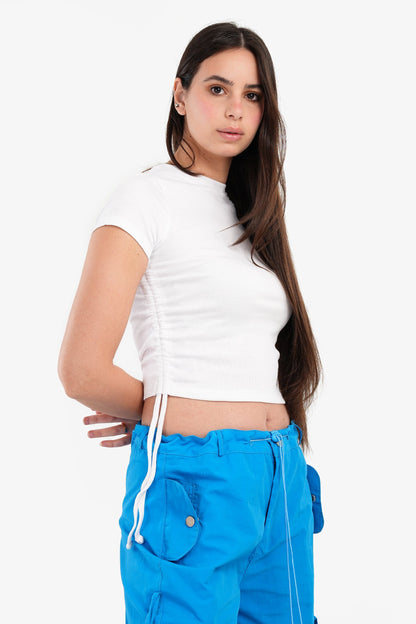 Crop Top with Drawstring