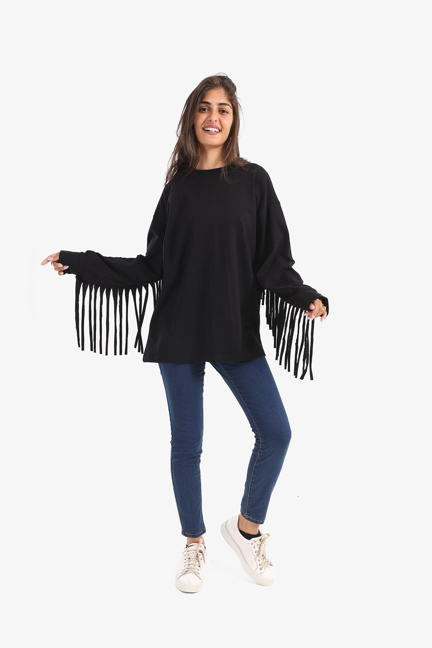 Milton Sweatshirt with Fringes